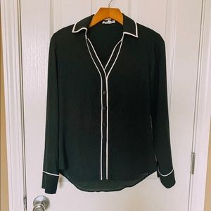 Navy Blue Express Button Down Shirt